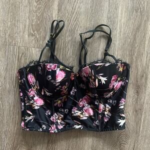 NWT Victoria's Secret Very Sexy Lightly Lined Floral Bustier Size 34C